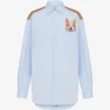 Printed cotton poplin shirt