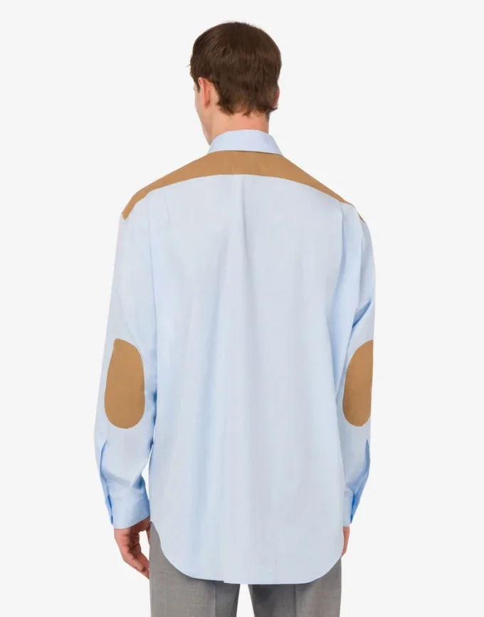 Printed cotton poplin shirt