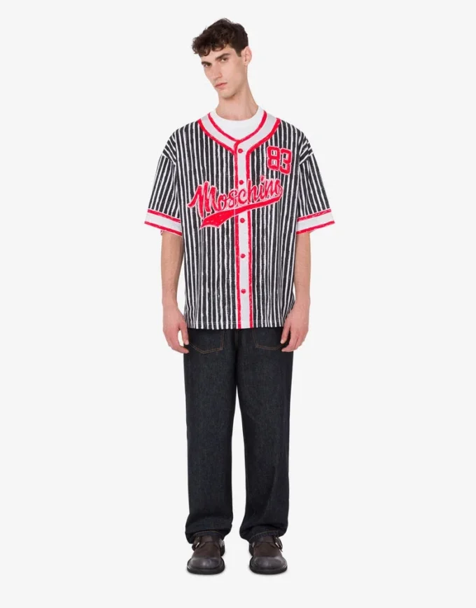 Printed organic cotton jersey T-shirt