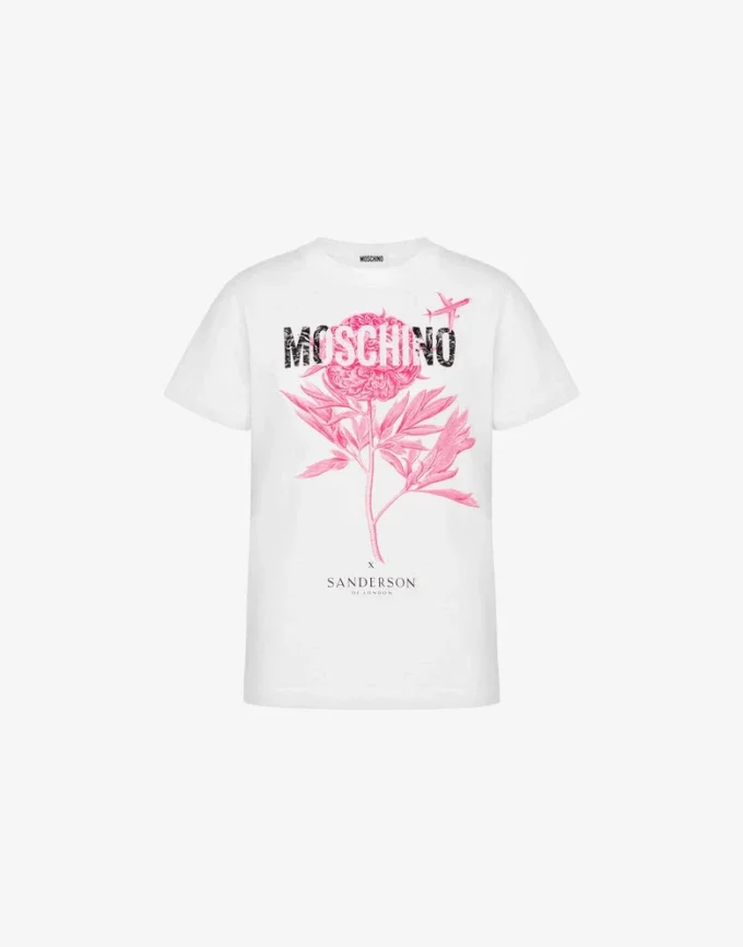 Printed organic cotton jersey T-shirt