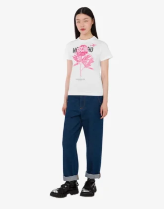 Printed organic cotton jersey T-shirt
