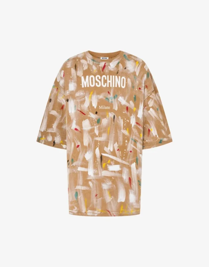 Printed organic cotton jersey T-shirt