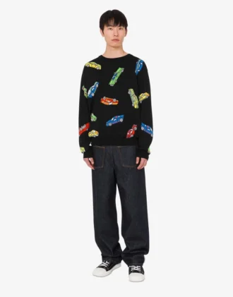pure cotton intarsia pullover 2 330x421 - Pure cotton intarsia pullover