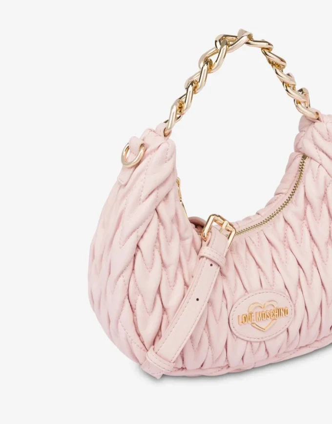 Quilted hobo bag
