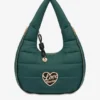 Quilted nylon hobo bag