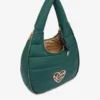 Quilted nylon hobo bag