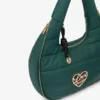 Quilted nylon hobo bag