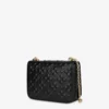 Quilted shoulder bag with logo