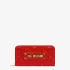 Quilted zip-around wallet