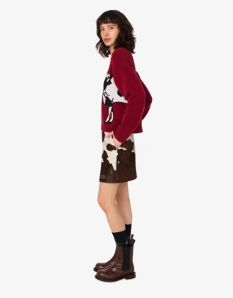 Pony skin miniskirt