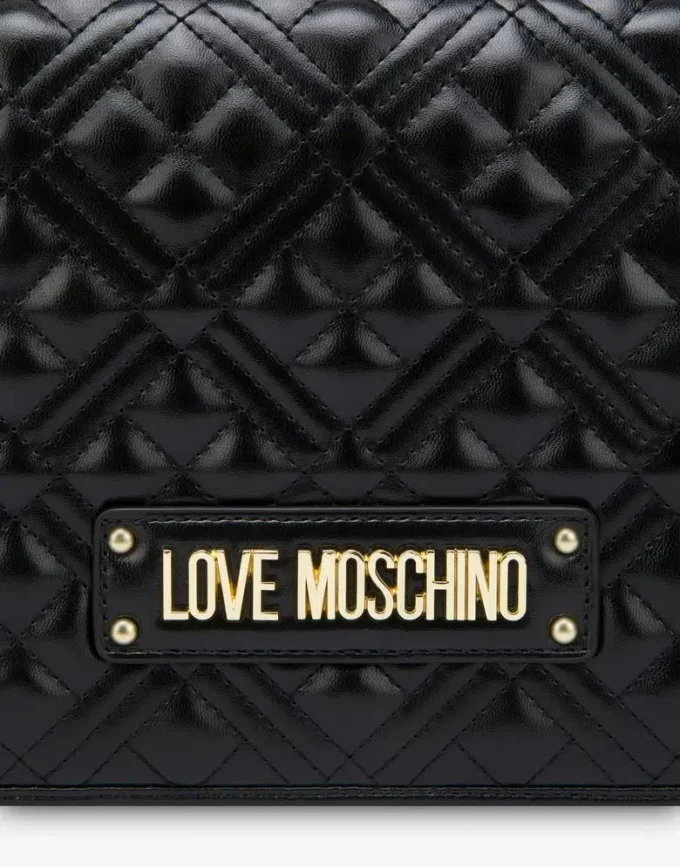 Shoulder bag of eco leather with logo
