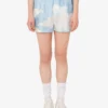 Silk twill shorts Archive Clouds