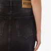 Stretch cotton denim skirt