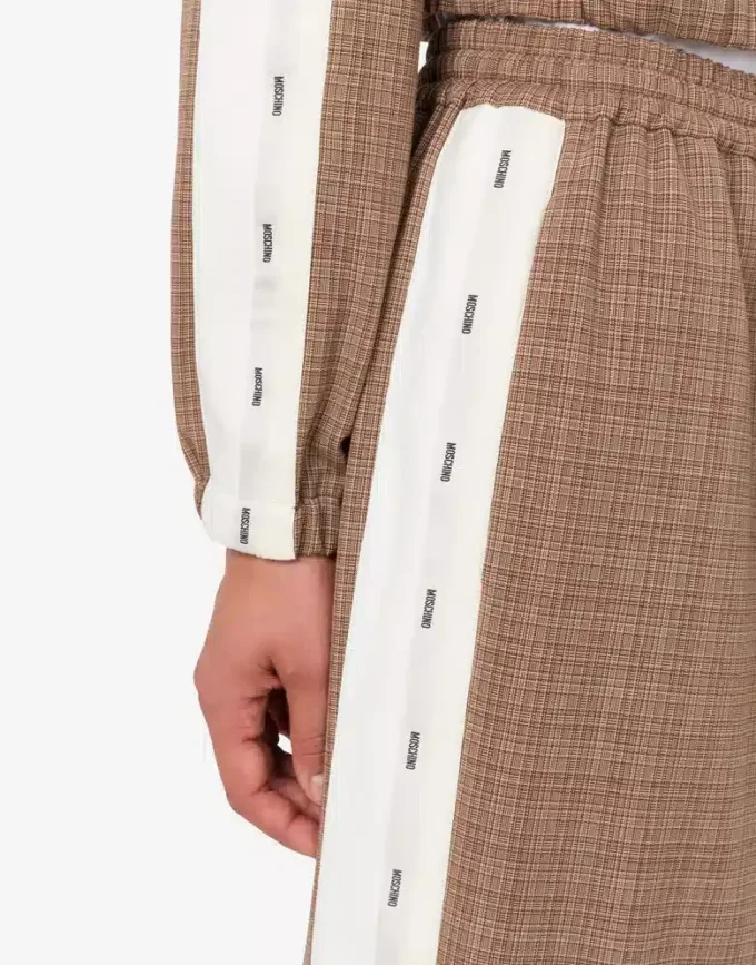 Stretch wool blend cloth pants