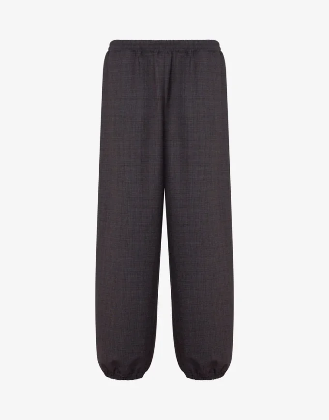Stretch wool blend trousers