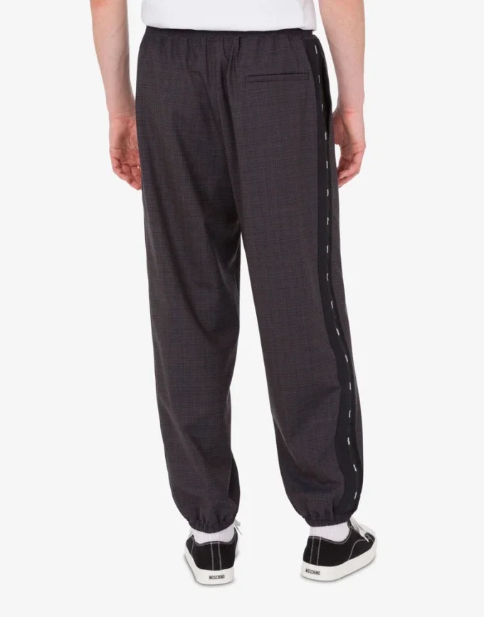 Stretch wool blend trousers