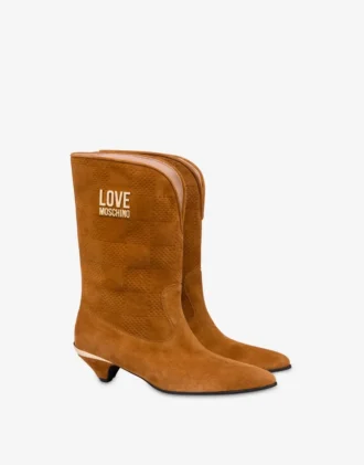 Suede ankle boots