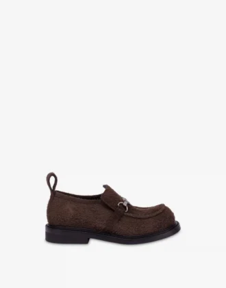 Suede college loafers