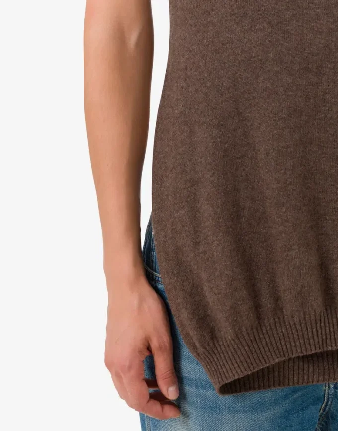 Wool and cashmere blend top