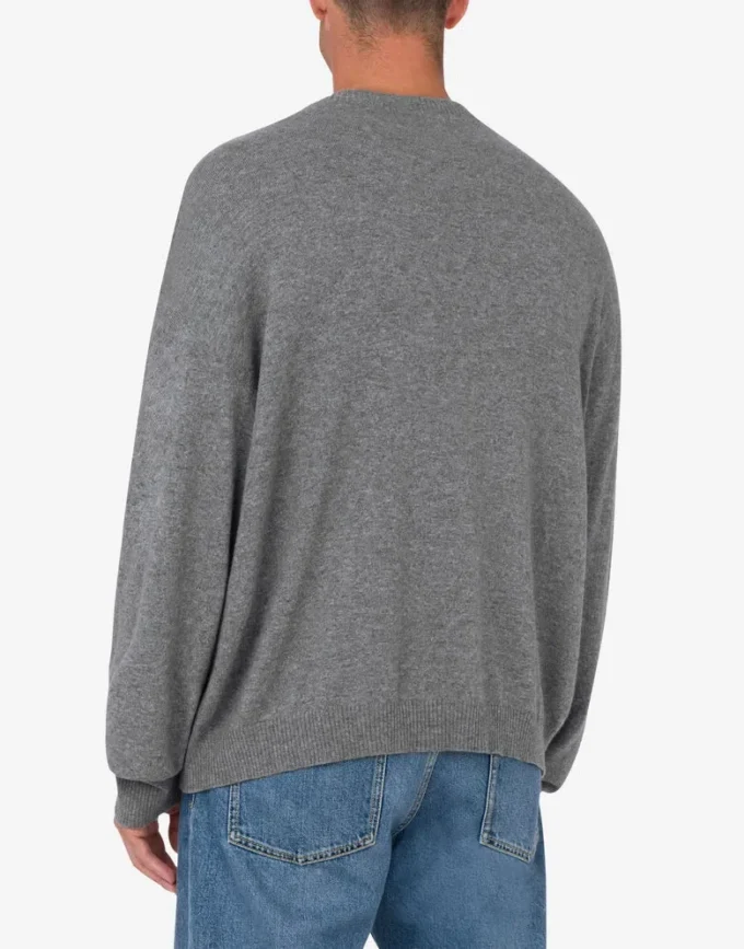 Wool and Cashmere Pullover Laurel Crown Embroidery