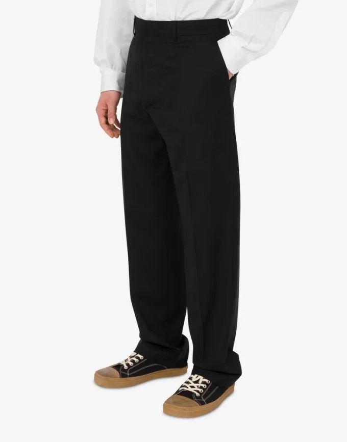 Wool canvas pants