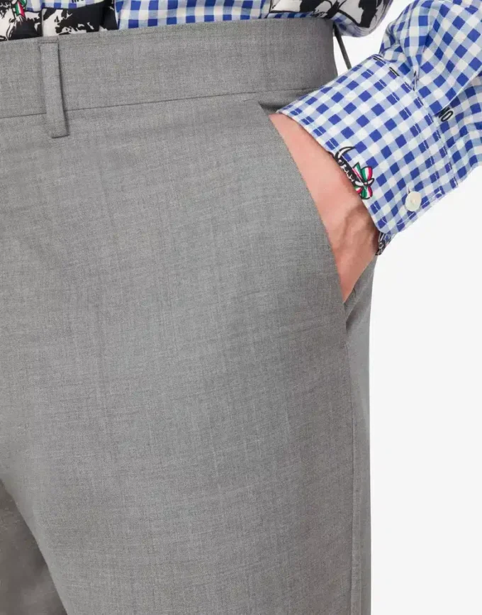 Wool canvas pants
