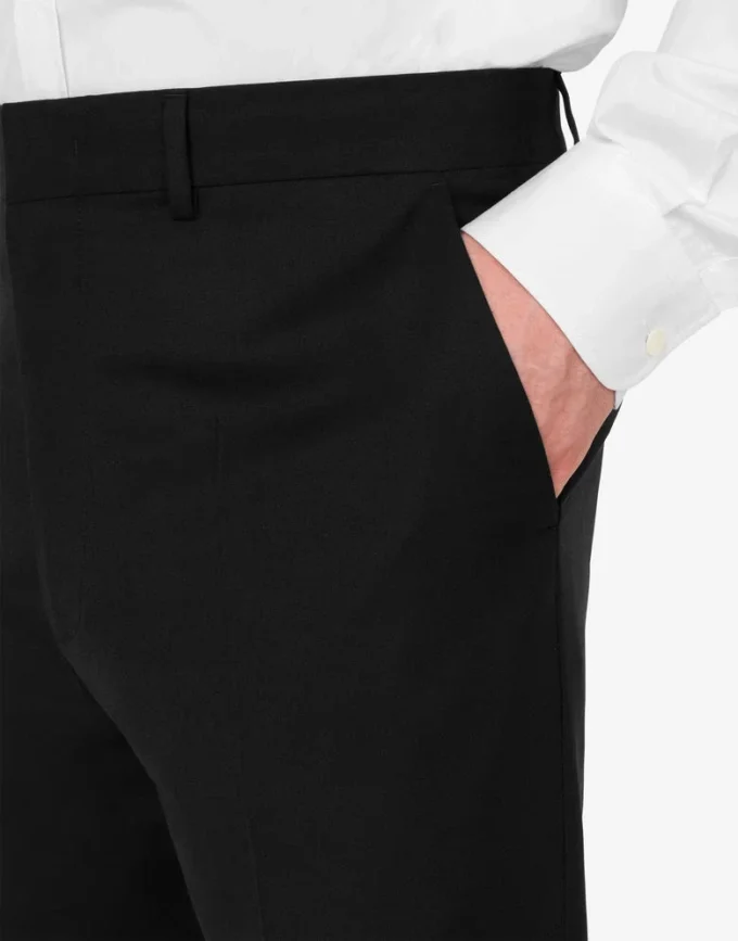 Wool canvas pants
