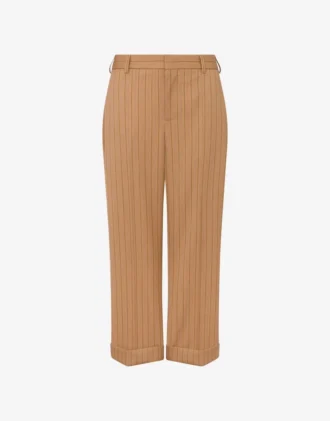 Wool crop pants