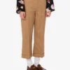 Wool crop pants