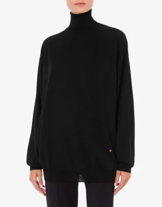 Wool sweater with cut-out Golden M