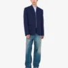 Yarn-dyed pinstriped wool jacket