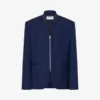 Yarn-dyed pinstriped wool jacket